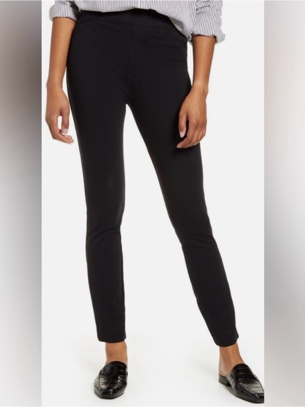 SPANX The Perfect Black Pant, Ankle Backseam Skinny Leggings.
